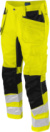 Strečové bezpečnostné nohavice - Projob, farba - yellow/black, veľkosť - (46)