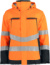 Zateplená bezpečnostná bunda - Projob, farba - hi vis orange/black, veľkosť - XS