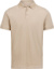 Unisex piké polokošeľa z ťažkej bavlny - Untagged Movement, farba - latte, veľkosť - S