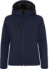 Dámska zateplená softshellová bunda s kapucňou - Clique, farba - dark navy, veľkosť - S