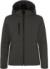 Dámska zateplená softshellová bunda s kapucňou - Clique, farba - dark grey, veľkosť - XS