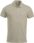 Pánska polokošeľa z ťažkej piké bavlny - Clique, farba - light khaki, veľkosť - S