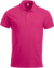 Pánska polokošeľa z ťažkej piké bavlny - Clique, farba - bright cerise, veľkosť - XS