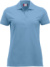 Dámske polo tričko z ťažkej piké bavlny - Clique, farba - light blue, veľkosť - XS