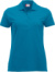 Dámske polo tričko z ťažkej piké bavlny - Clique, farba - turquoise, veľkosť - L