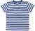 Pánske pruhované tričko - Mantis, farba - classic blue/white, veľkosť - XL
