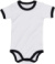 Detské body - BabyBugz, farba - white/black, veľkosť - 3-6