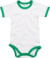 Detské body - BabyBugz, farba - white/kelly green, veľkosť - 6-12