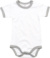 Detské body - BabyBugz, farba - white/heather grey melange, veľkosť - 12-18