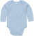 Detské body s dlhým rukávom - BabyBugz, farba - dusty blue, veľkosť - 12-18