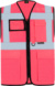 Multifunkčná vesta - Korntex, farba - neon pink, veľkosť - 3XL