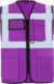 Multifunkčná vesta - Korntex, farba - violet, veľkosť - 5XL