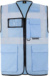 Multifunkčná vesta - Korntex, farba - sky blue, veľkosť - 5XL