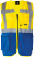 Multifunkčná vesta - Korntex, farba - yellow/blue, veľkosť - XXL