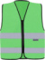 Bezpečnostná vesta na zips - Korntex, farba - neon green, veľkosť - 5XL