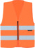 Bezpečnostná vesta na zips - Korntex, farba - orange, veľkosť - L