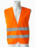 Jednoduchá bezpečnostná vesta - Korntex, farba - orange, veľkosť - XL