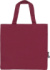 Fairtrade keprová taška z bio bavlny - Neutral, farba - bordeaux, veľkosť - Onesize