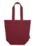 Taška z bio fairtrade bavlny so zipsom - Neutral, farba - bordeaux, veľkosť - Onesize