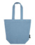 Taška z bio fairtrade bavlny so zipsom - Neutral, farba - dusty indigo, veľkosť - Onesize