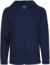 Detská mikina s kapucňou z biobavlny - Neutral, farba - navy, veľkosť - 140/146