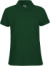 Dámske polo tričko z biobavlny s piké textúrou - Neutral, farba - bottle green, veľkosť - L