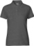 Dámske polo tričko z biobavlny s piké textúrou - Neutral, farba - dark heather, veľkosť - L