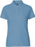 Dámske polo tričko z biobavlny s piké textúrou - Neutral, farba - dusty indigo, veľkosť - XS