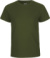 Detské tričko z biobavlny - Neutral, farba - military, veľkosť - 104/110