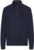 Mikina z biobavlny so štvrtinovým zipsom - Neutral, farba - navy, veľkosť - XL