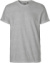 Pánske bio tričko s vyhrnutými rukávmi - Neutral, farba - sport grey, veľkosť - 3XL