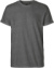Pánske bio tričko s vyhrnutými rukávmi - Neutral, farba - dark heather, veľkosť - L