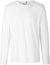 Pánske tričko s dlhým rukávom - Neutral, farba - white, veľkosť - 3XL