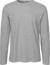 Pánske tričko s dlhým rukávom - Neutral, farba - sport grey, veľkosť - XS