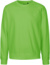 Unisex raglánová mikina z biobavlny - Neutral, farba - lime, veľkosť - 3XL