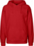 Pánska mikina s kapucňou z biobavlny - Neutral, farba - red, veľkosť - XXL