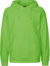 Pánska mikina s kapucňou z biobavlny - Neutral, farba - lime, veľkosť - XXL