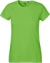 Dámske tričko z ťažkej biobavlny - Neutral, farba - lime, veľkosť - XS
