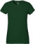 Dámske tričko z ťažkej biobavlny - Neutral, farba - bottle green, veľkosť - XS