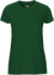 Dámske tričko z biobavlny - Neutral, farba - bottle green, veľkosť - XS