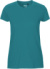 Dámske tričko z biobavlny - Neutral, farba - teal, veľkosť - XXL