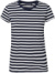 Dámske tričko z biobavlny - Neutral, farba - white/navy stripe, veľkosť - M
