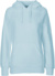 Dámska mikina s kapucňou z biobavlny - Neutral, farba - light blue, veľkosť - M