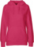Dámska mikina s kapucňou z biobavlny - Neutral, farba - pink, veľkosť - L