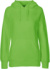 Dámska mikina s kapucňou z biobavlny - Neutral, farba - lime, veľkosť - M