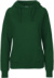 Dámska mikina s kapucňou z biobavlny - Neutral, farba - bottle green, veľkosť - S