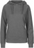 Dámska mikina s kapucňou z biobavlny - Neutral, farba - dark heather, veľkosť - M