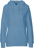 Dámska mikina s kapucňou z biobavlny - Neutral, farba - dusty indigo, veľkosť - XL