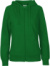 Dámska mikina s kapucňou z biobavlny - Neutral, farba - green, veľkosť - XXL