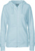 Dámska mikina s kapucňou z biobavlny - Neutral, farba - light blue, veľkosť - L